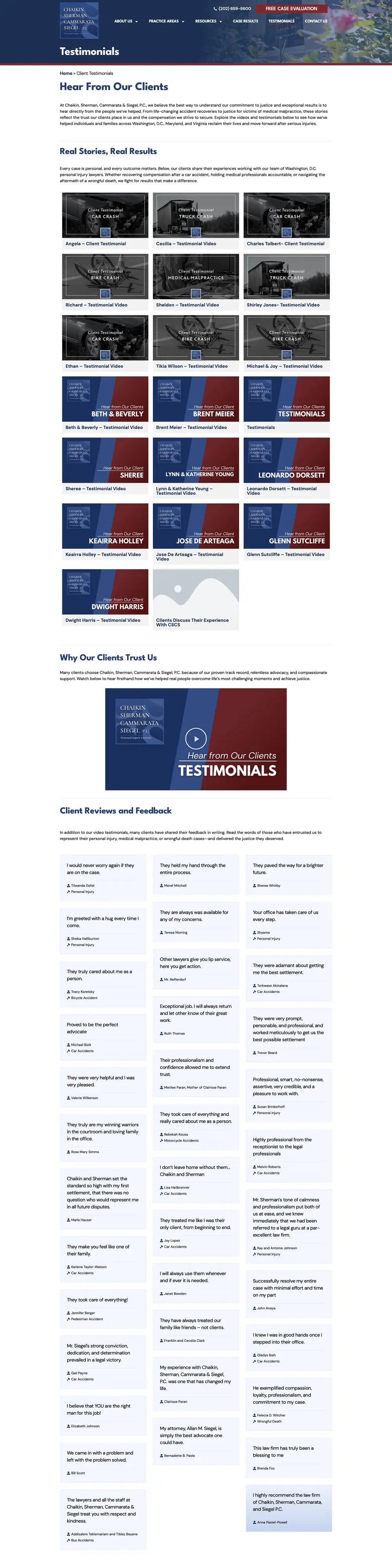 Multi-attorney firm architecture that surfaces the whole team. page