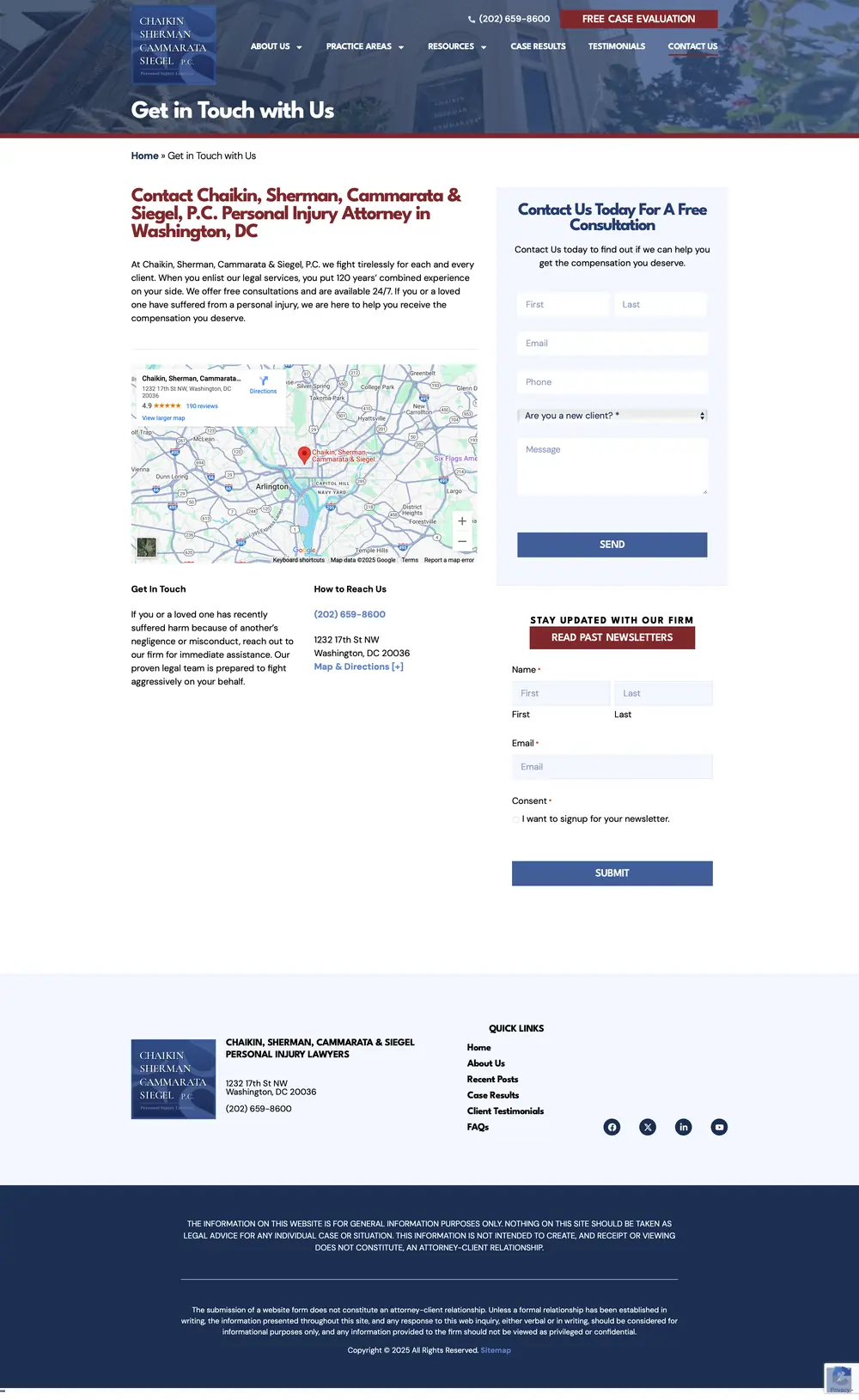 Multi-attorney firm architecture that surfaces the whole team. page