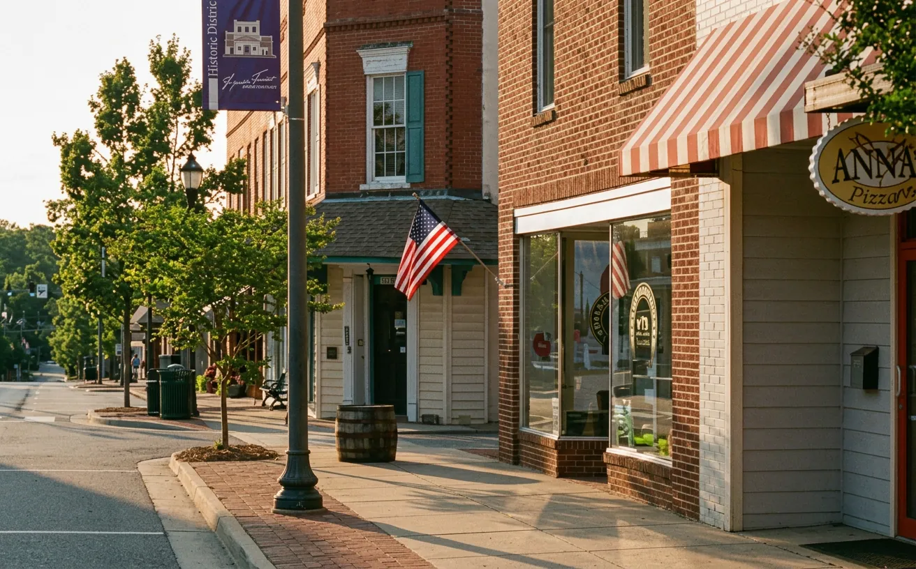 Historic downtown Fuquay-Varina, NC