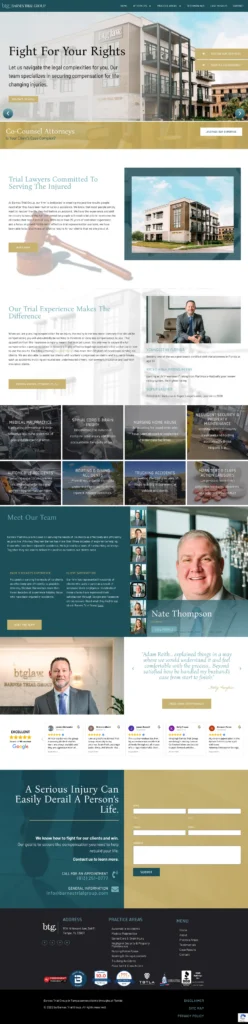 Trial-law positioning built around verdicts and confidence. website