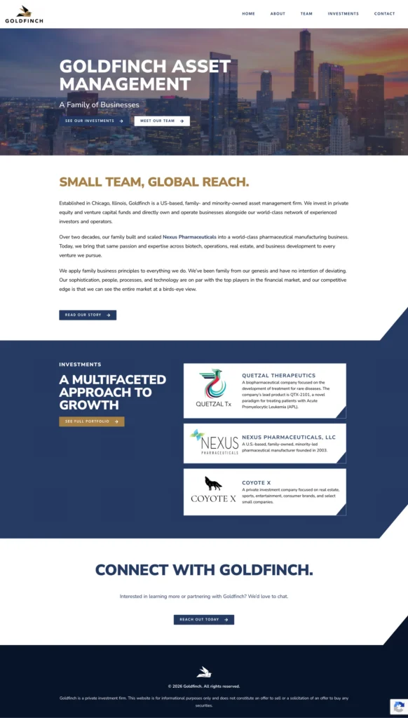 Brand and creative work that shows Scout’s range. website